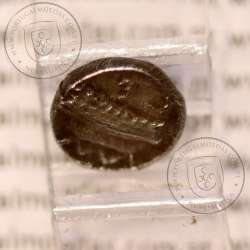 Ancient greeK coin, Sidon, Phoenicia, AR sixteenth shekel , Baalshillem II (Sakton) 401-365 BC., (1/16 shekel)