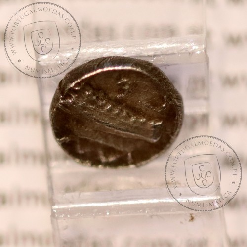 Sidon, Phoenicia, 1/16 Shekel em prata, reinado de Baalshillem II (Sakton) 401-365 a.C., Sidon, Fenícia (Líbano)