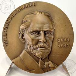Emil Theodor Kocher 1841 - 1917 (Suíça), Premio Nobel da Medicina 1909,  Escultor Cabral Antunes