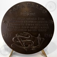 Paracelso 1493 - 1541, Médico e Alquimista, foi o cientistas mais controverso do seu tempo, Medalha Escultor Armindo Ribeiro