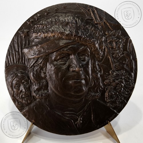Paracelso 1493 - 1541, Médico e Alquimista, foi o cientistas mais controverso do seu tempo, Medalha Escultor Armindo Ribeiro