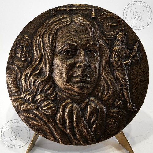 Thomas Sydenham 1624 - 1689, Autor do tratamento da varíola, pela primeira forma de tintura de ópio, Medalha de Armindo Ribeiro