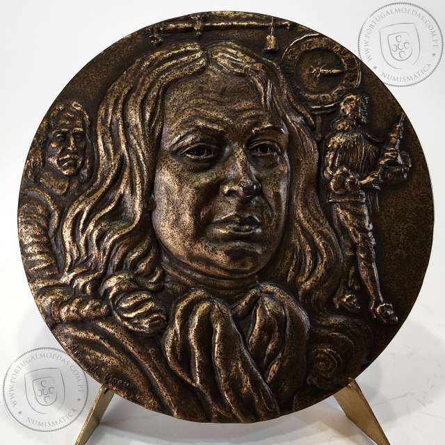 Thomas Sydenham 1624 - 1689, Autor do tratamento da varíola, pela primeira forma de tintura de ópio, Medalha de Armindo Ribeiro