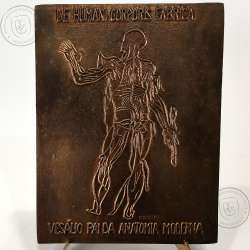 Vesálio ou Andreas Vesalius 1514 - 1564, Médico belga, considerado o pai da anatomia moderna, Medalha Escultor A. Cândido