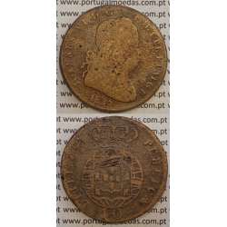 MOEDA PATACO (40 RÉIS) BRONZE 1825 (BC) LEGENDA SEPARADA