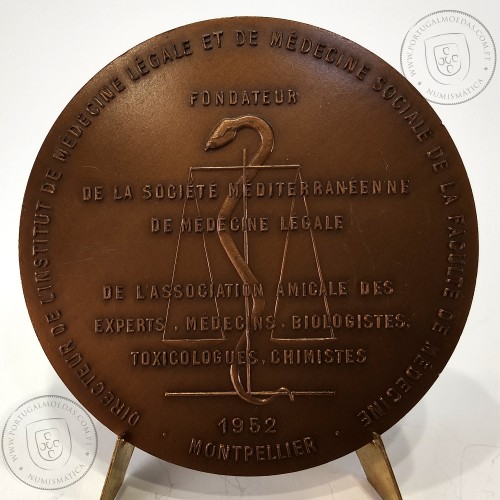 Professor Dr. Jean FOURCAD (1908 - 1983), Médico e Cientista Francês, Medalha Bronze