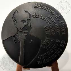 Cientista Adriano de Paiva 1847-1907, Físico português considerado um dos pioneiros da invenção da televisão, Medalha Bronze