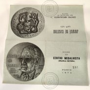 Josué de Castro 1908-1973, foi um médico, nutrólogo, professor, geógrafo, cientista e político, Medalha Escultor José de Moura