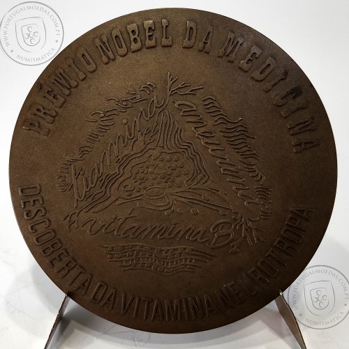 Christiaan Eijkman (1858-1930),foi um médico holandês Nobel da Medicina em 1929, Medalha Bronze escultor José Vieira