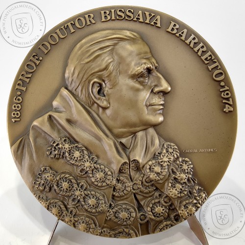 PROFESSOR DOUTOR, BISSAYA BARRETO 1886-1974, bodas prata da Fundação Bissaya Barreto 1958-1983, Medalha Escultor Cabral Antunes