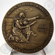 PROFESSOR DOUTOR, BISSAYA BARRETO 1886-1974, bodas prata da Fundação Bissaya Barreto 1958-1983, Medalha Escultor Cabral Antunes