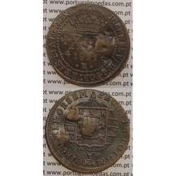 MOEDA XL RÉIS COBRE 1821 (BC) BRASIL- "R" RIO DE JANEIRO