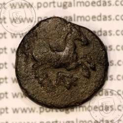 Maroneia, Trácia, Æ16, ano 450-350 a.C., legenda: MAΡ-ΩNI-TΩN, Monogramas: ΠNK / YE, (Sear 1636)