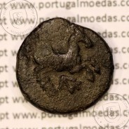Ancient greeK coin, Thrace, Maroneia. 400-350 B.C., Æ 16, legend: MAΡ-ΩNI-TΩN, Monogram: ΠNK / YE