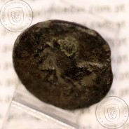 Ancient greeK coin, Thrace, Maroneia. 400-350 B.C., Æ 16, legend: MAΡ-ΩNI-TΩN, Monogram: ΠNK / YE