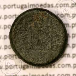 Ancient greeK coin, Thrace, Maroneia. 400-350 B.C., Æ 15, legend: MAΡ-ΩNI-TΩN, Monogram: ΠNK / YE