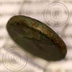 Maroneia, Trácia, Æ15, ano 450-350 a.C., legenda: MAΡ-ΩNI-TΩN, Monogramas: ΠNK / YE, (Sear 1636)
