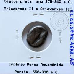 Ancient greeK coin, AR Siglos, Achaemenid Kingdom, time of Artaxerxes II to Artaxerxes III, 375-340 B.C.