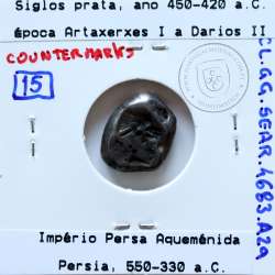 siglos prata, época de Artaxerxes I a Darius II, 450-420 a.C., Pérsia, Império Persa Aqueménida 550-330 a.C.