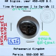 siglos prata, época de Artaxerxes I a Darius II, 450-420 a.C., Pérsia, Império Persa Aqueménida 550-330 a.C.