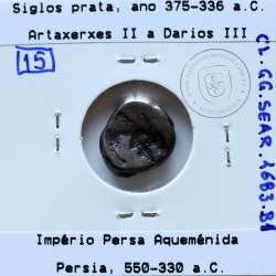 Ancient greeK coin, AR Siglos, time of Artaxerxes II a Darius III, 375-336 B.C., Achaemenid Kingdom, 550-330 B.C..