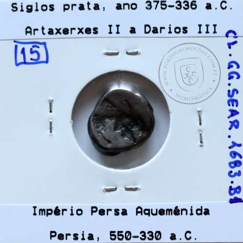 Ancient greeK coin, AR Siglos, time of Artaxerxes II a Darius III, 375-336 B.C., Achaemenid Kingdom, 550-330 B.C..