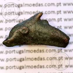 Ancient greeK coin, Olbia, Sarmatia. Bronze Dolphin Proto-Money, circa 550 a 350 BC., Æ 22mm, (Sear 1684)