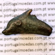 Ólbia, Sarmácia. Pré-Moeda Golfinho, ano 550 a 350 a.C., AE 22mm, (Sear 1684)
