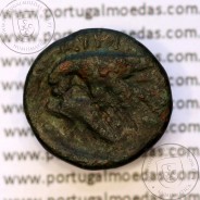 Trácia, Istros. Æ 16mm, ano 400 a 350 a.C., legenda: IΣTΡI - Θ , (AMNG 460)
