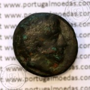 Trácia, Istros. Æ 16mm, ano 400 a 350 a.C., legenda: IΣTΡI - Θ , (AMNG 460)
