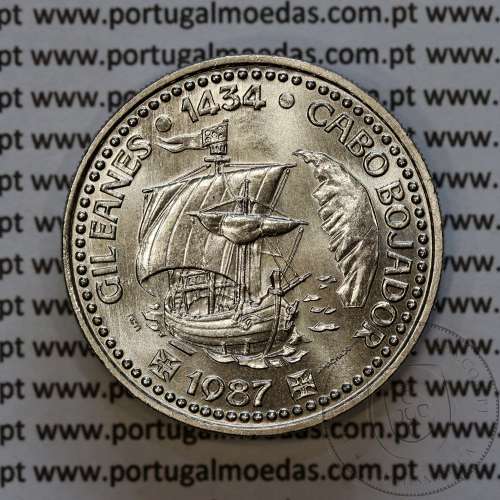 Portugal coin,100 Escudos Copper-nickel 1987 GIL EANES and CAPE BOJADOR, World Coins PORTUGAL KM 639