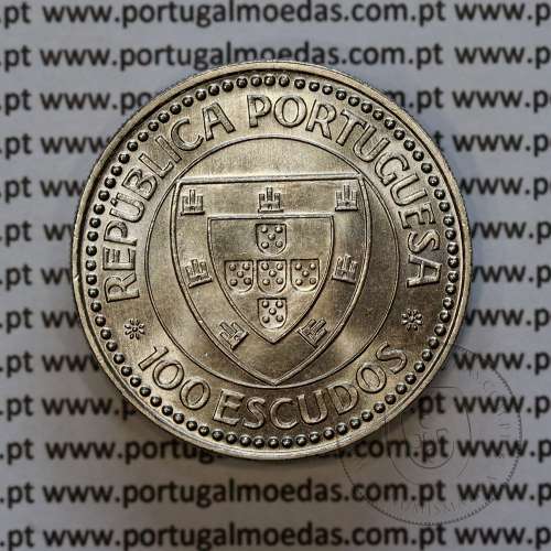 100$00 1987 GIL EANES - CABO BOJADOR, Cuproníquel, I Série dos Descobrimentos Portugueses, World Coins PORTUGAL KM 639