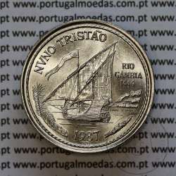 100$00 1987 NUNO TRISTÃO, Cuproníquel, I Série dos Descobrimentos Portugueses, World Coins PORTUGAL KM 640