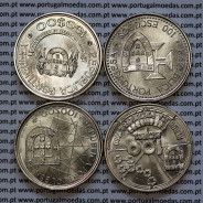 Portugal, Complete set 4 coins from the 2ª Series of Portuguese Discoveries, Copper-nickel 1989-90, Discovery of the Atlantic