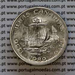 Portugal coin, 100 Escudos Copper-nickel 1989 ILHAS CANÁRIAS, World Coins PORTUGAL KM 646 Portugal coin, 100 Escudos Copper-nickel 1989 ILHAS CANÁRIAS, World Coins PORTUGAL KM 646