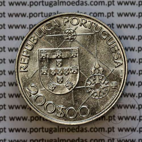 200 Escudos 1992 O Novo Mundo, América 1492, Cuproníquel, III Série dos Descobrimentos Portugueses, World Coins PORTUGAL KM 660