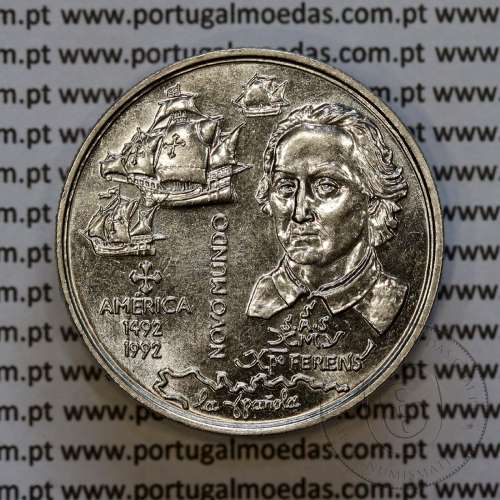 Portugal coin, 200 Escudos Copper-nickel 1992 O Novo Mundo, América 1492, World Coins PORTUGAL KM 660