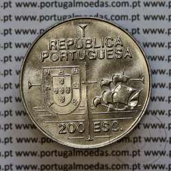 Portugal coin, 200 Escudos Copper-nickel 1992 Califórnia 1542, João Rodrigues Cabrilho, World Coins PORTUGAL KM 661
