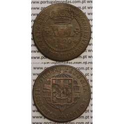 MOEDA XL RÉIS COBRE 1820 (MBC) BRASIL- "R" RIO DE JANEIRO