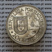 200 Escudos 1993 Tanegashima 1543, Cuproníquel, IV Série dos Descobrimentos Portugueses, World Coins Portugal KM 665