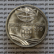 Portugal coin, 200 Escudos 1993 Teppo the first Rifle 1543-1575, Copper-nickel, World Coins PORTUGAL KM 666
