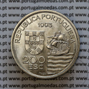 Portugal coin, 200 Escudos 1993 Envoys from the Daimios of Kiushu 1582-1590, Copper-nickel, World Coins Portugal KM 667