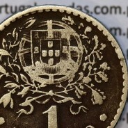 1 Escudo 1935 Alpaca, 1$00 1935 alpaca Republica Portuguesa, (BC+) World Coins Portugal  KM 578
