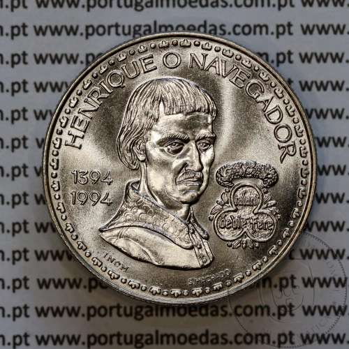 200 Escudos 1994 Henrique o Navegador, Cuproníquel, V Série dos Descobrimentos Portugueses, World Coins Portugal KM 670