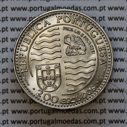 200 Escudos 1994 D. João II o Príncipe Perfeito, Cuproníquel, V Série dos Descobrimentos Portugueses, World Coins Portugal KM673
