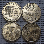 VI Série moedas dos descobrimentos em Cuproníquel 1995, 4 moedas 200$00 Cuproníquel, "Na rota das Especiarias", Série completa