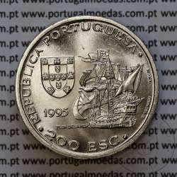 200 Escudos 1995 Afonso de Albuquerque, Malaca, Cuproníquel, VI Série dos Descobrimentos Portugueses, World Coins Portugal KM681 200 Escudos 1995 Afonso de Albuquerque, Malaca, Cuproníquel, VI Série dos Descobrimentos Portugueses, World Coins Portugal KM681