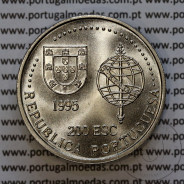 200 Escudos 1995 Austrália 1522-1525, Cuproníquel, VI Série dos Descobrimentos Portugueses, World Coins Portugal KM 684