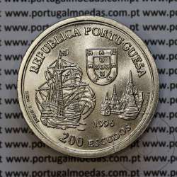 Portugal coin, 200 Escudos 1996 Alliance between Portugal and the Kingdom of Siam 1512, Copper-nickel, WorldCoins Portugal KM689 Portugal coin, 200 Escudos 1996 Alliance between Portugal and the Kingdom of Siam 1512, Copper-nickel, WorldCoins Portugal KM689