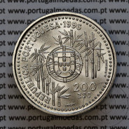200 Escudos 1996 CHINA 1513, Cuproníquel, VII Série dos Descobrimentos Portugueses, World Coins Portugal KM 690